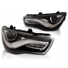 ФАРИ AUDI A1 04/10-12/14 ЧОРНІ TRU DRL