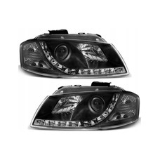 ФАРИ ДЕННІ AUDI A3 8P / 8PA 05/03-03/08 ЧОРНІ