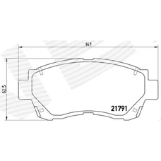 ГАЛЬМІВНІ КОЛОДКИ TOYOTA SIENNA