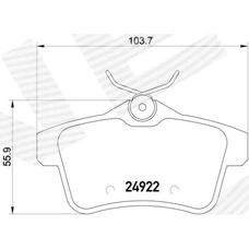 ГАЛЬМІВНІ КОЛОДКИ CITROEN C4