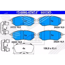 ГАЛЬМІВНІ КОЛОДКИ SUBARU WRX