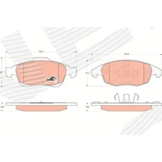 ГАЛЬМІВНІ КОЛОДКИ CITROEN C4