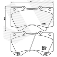 ГАЛЬМІВНІ КОЛОДКИ TOYOTA TUNDRA