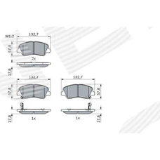 ГАЛЬМІВНІ КОЛОДКИ KIA STONIC