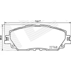 ГАЛЬМІВНІ КОЛОДКИ TOYOTA RAV 4 (XA50)