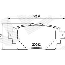 ГАЛЬМІВНІ КОЛОДКИ TOYOTA RAV 4 (XA50)
