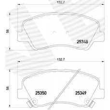 ГАЛЬМІВНІ КОЛОДКИ HYUNDAI ACCENT