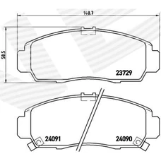 ГАЛЬМІВНІ КОЛОДКИ HONDA ACURA TSX