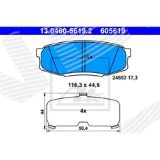 ГАЛЬМІВНІ КОЛОДКИ TOYOTA TUNDRA