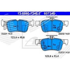 ГАЛЬМІВНІ КОЛОДКИ FORD KUGA