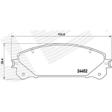 ГАЛЬМІВНІ КОЛОДКИ TOYOTA SIENNA