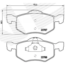 ГАЛЬМІВНІ КОЛОДКИ FORD ESCAPE