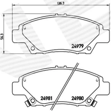 ГАЛЬМІВНІ КОЛОДКИ HONDA JAZZ