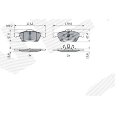 ГАЛЬМІВНІ КОЛОДКИ FORD ESCAPE