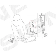 КРЫШКА РЕМНЯ БЕЗОПАСНОСТИ CHEVROLET CRUZE