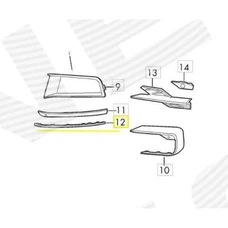 МОЛДИНГ БАМПЕРА VOLKSWAGEN 15 -