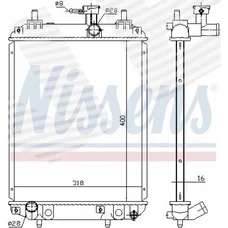 Радіатор SUBARU JUSTY