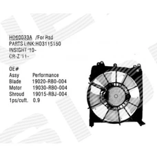 ДИФУЗОР РАДІАТОРА HONDA JAZZ (GE)