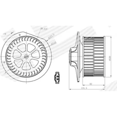 ВЕНТИЛЯТОР ОТОПИТЕЛЯ VOLKSWAGEN 95 - 00