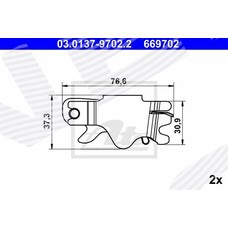 КОМПЛЕКТ ПРИНАДЛЕЖНОСТЕЙ ДЛЯ РУЧНОГО ТОРМОЗА BMW 3 (G20/G21)