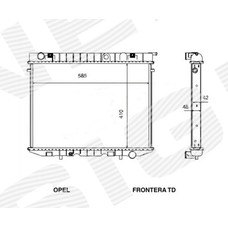 Радіатор OPEL FRONTERA (A)