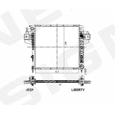 Радіатор JEEP LIBERTY (KK)